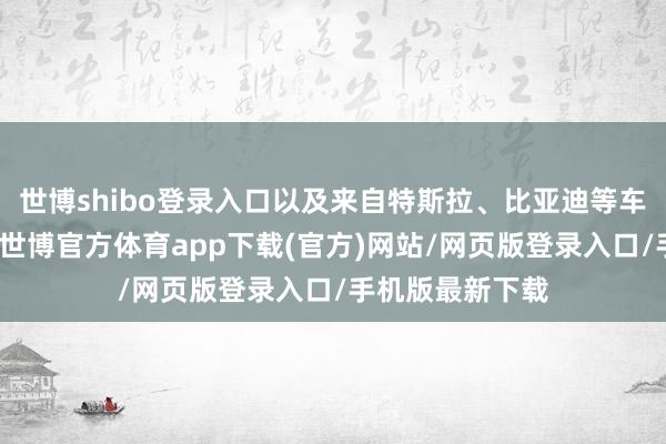 世博shibo登录入口以及来自特斯拉、比亚迪等车企的强烈竞争-世博官方体育app下载(官方)网站/网页版登录入口/手机版最新下载