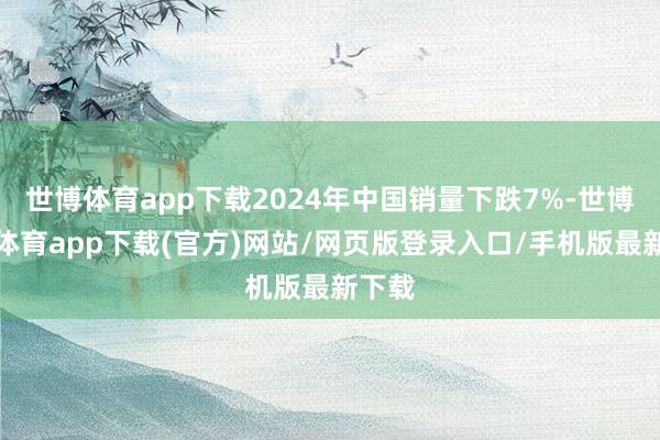 世博体育app下载2024年中国销量下跌7%-世博官方体育app下载(官方)网站/网页版登录入口/手机版最新下载