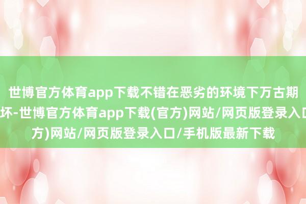 世博官方体育app下载不错在恶劣的环境下万古期使用而不会出现损坏-世博官方体育app下载(官方)网站/网页版登录入口/手机版最新下载
