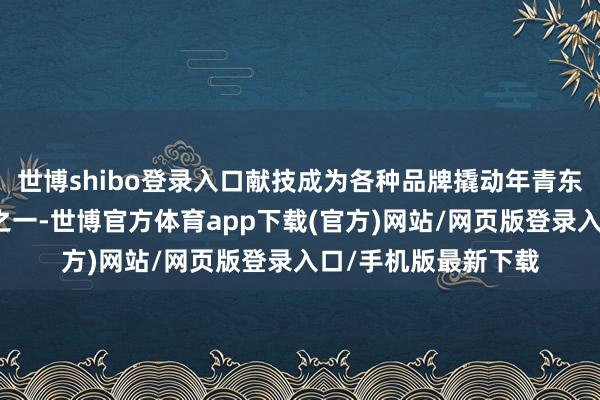 世博shibo登录入口献技成为各种品牌撬动年青东说念主群体的关键之一-世博官方体育app下载(官方)网站/网页版登录入口/手机版最新下载