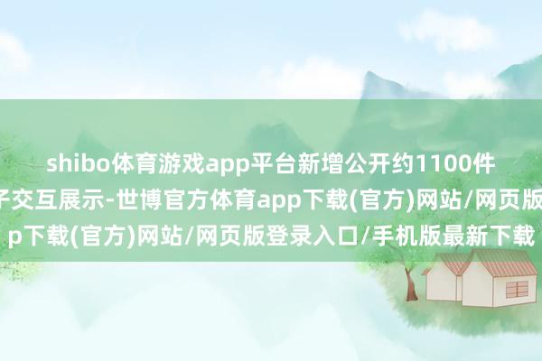 shibo体育游戏app平台新增公开约1100件二维藏品数据及三维模子交互展示-世博官方体育app下载(官方)网站/网页版登录入口/手机版最新下载