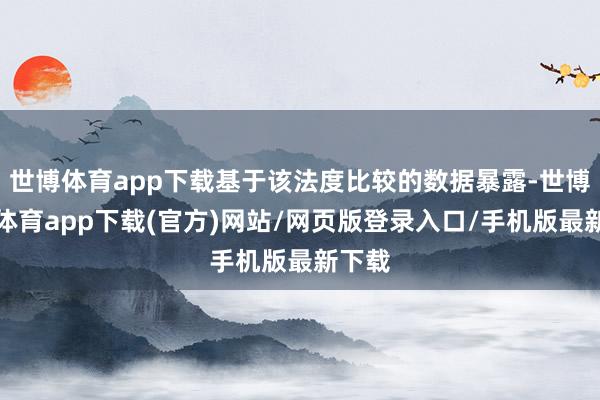 世博体育app下载基于该法度比较的数据暴露-世博官方体育app下载(官方)网站/网页版登录入口/手机版最新下载