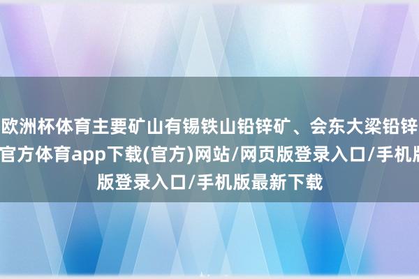 欧洲杯体育主要矿山有锡铁山铅锌矿、会东大梁铅锌矿等-世博官方体育app下载(官方)网站/网页版登录入口/手机版最新下载