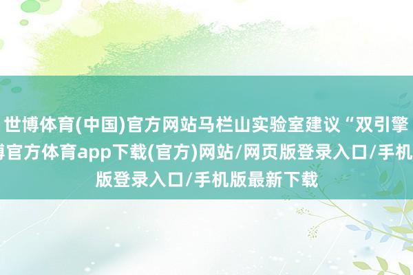 世博体育(中国)官方网站马栏山实验室建议“双引擎”政策-世博官方体育app下载(官方)网站/网页版登录入口/手机版最新下载